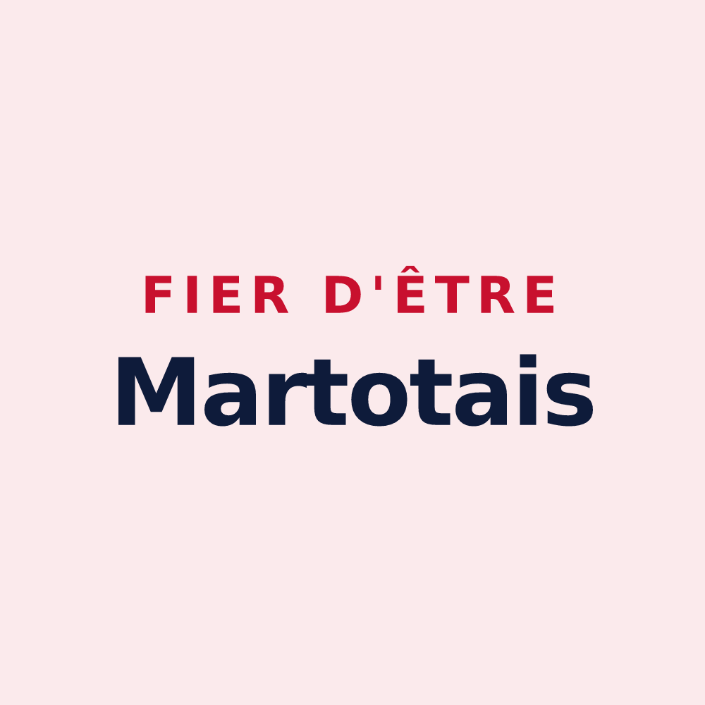 Magnet « Fier d'être Martotais » — design pour Martot