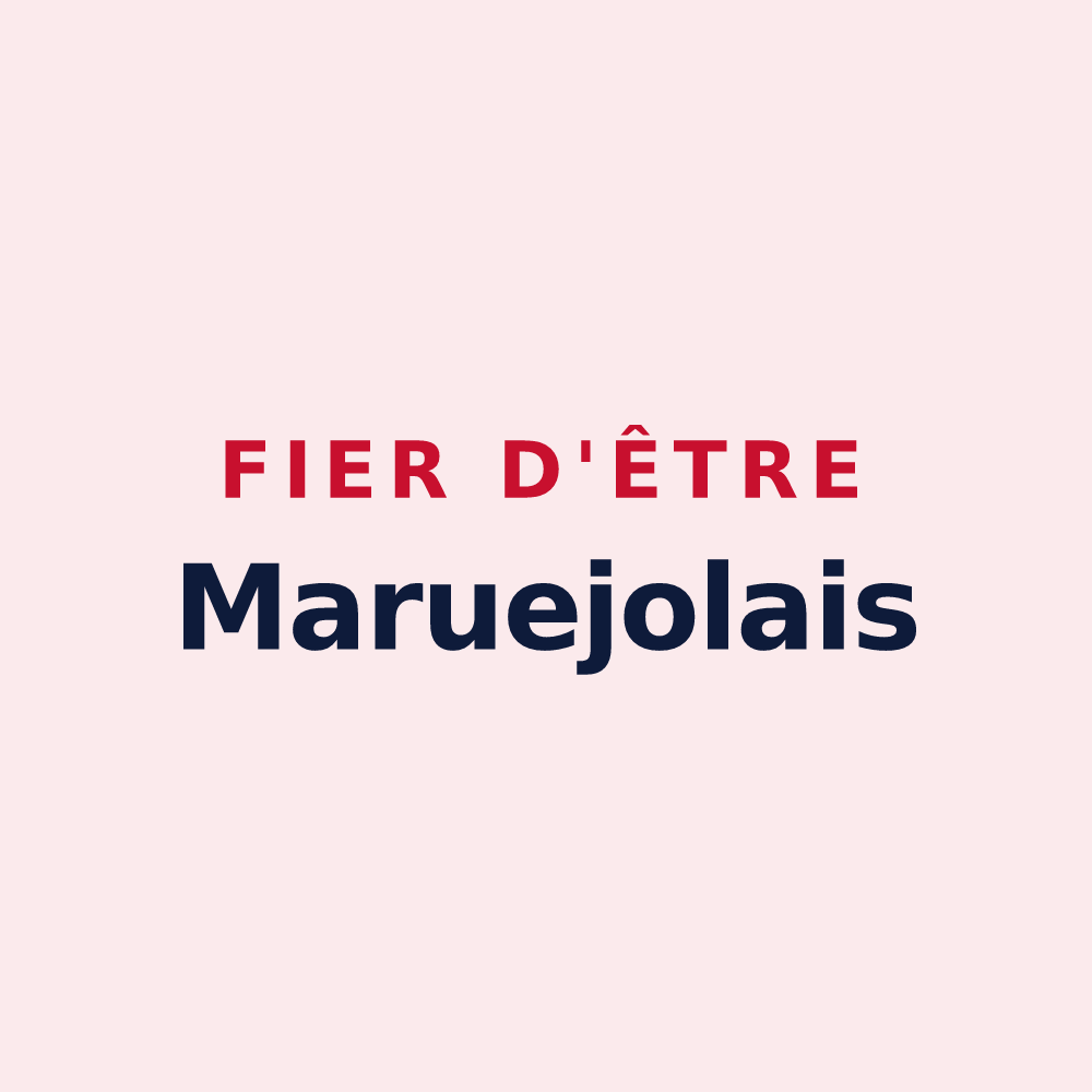 Magnet « Fier d'être Maruejolais » — design pour Maruéjols-lès-Gardon