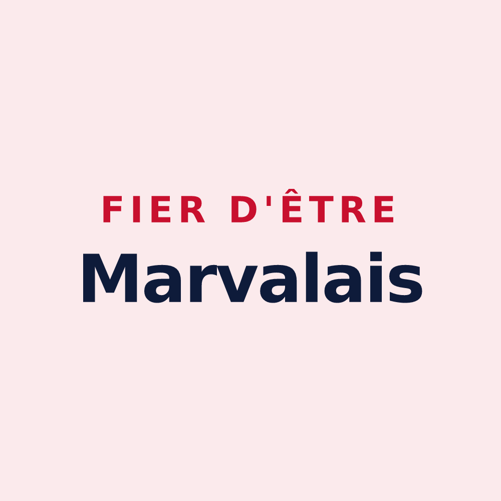 Magnet « Fier d'être Marvalais » — design pour Marval