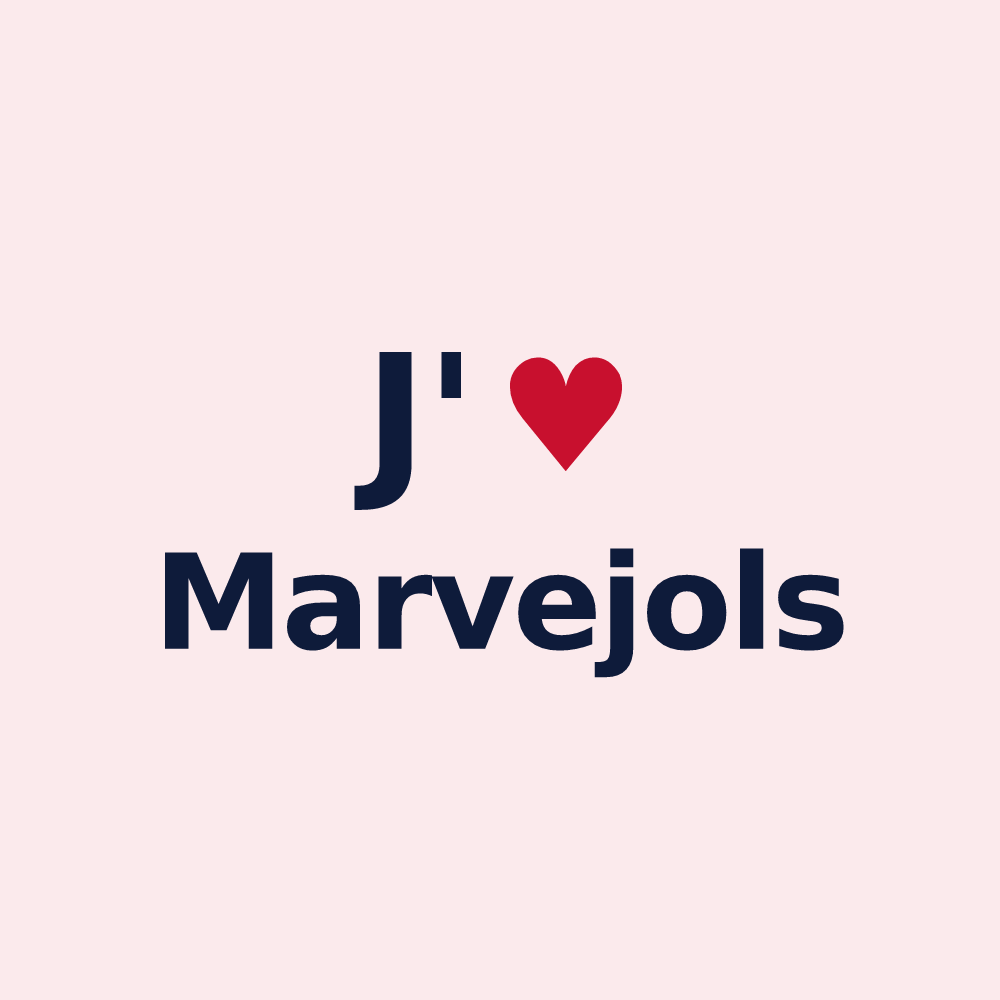 Magnet personnalisé Marvejols — design J'aime Marvejols