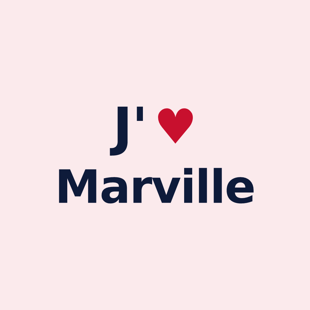 Magnet personnalisé Marville — design J'aime Marville