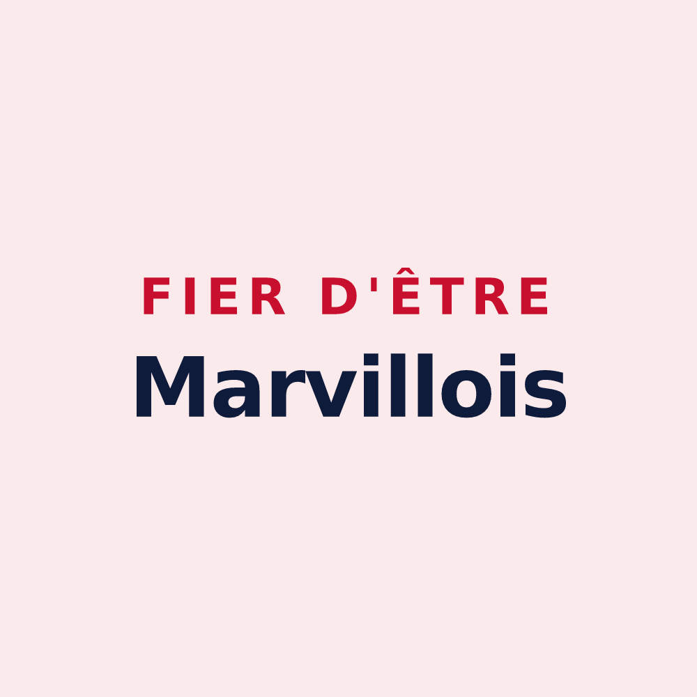 Magnet « Fier d'être Marvillois » — design pour Marville