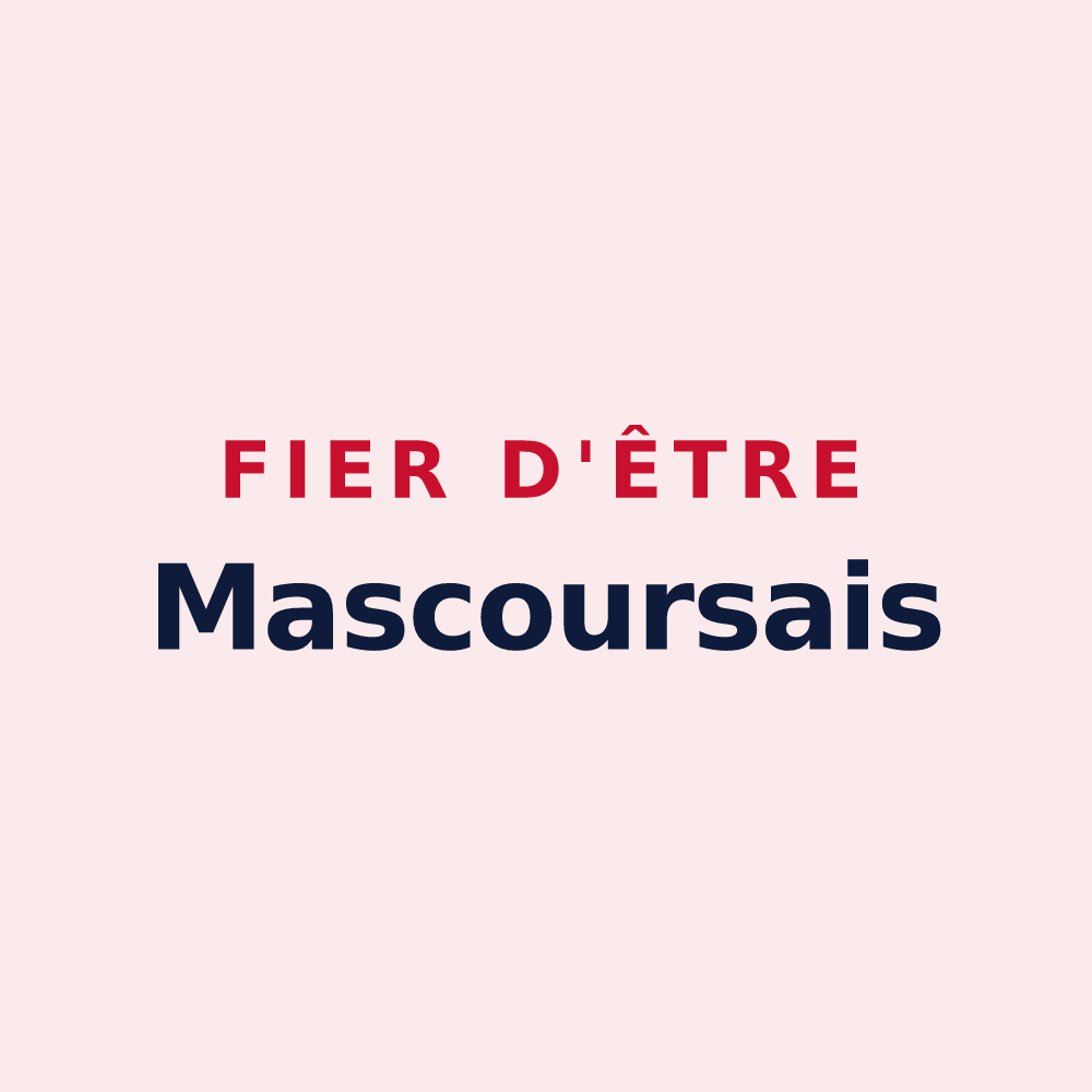Magnet « Fier d'être Mascoursais » — design pour Mas-des-Cours