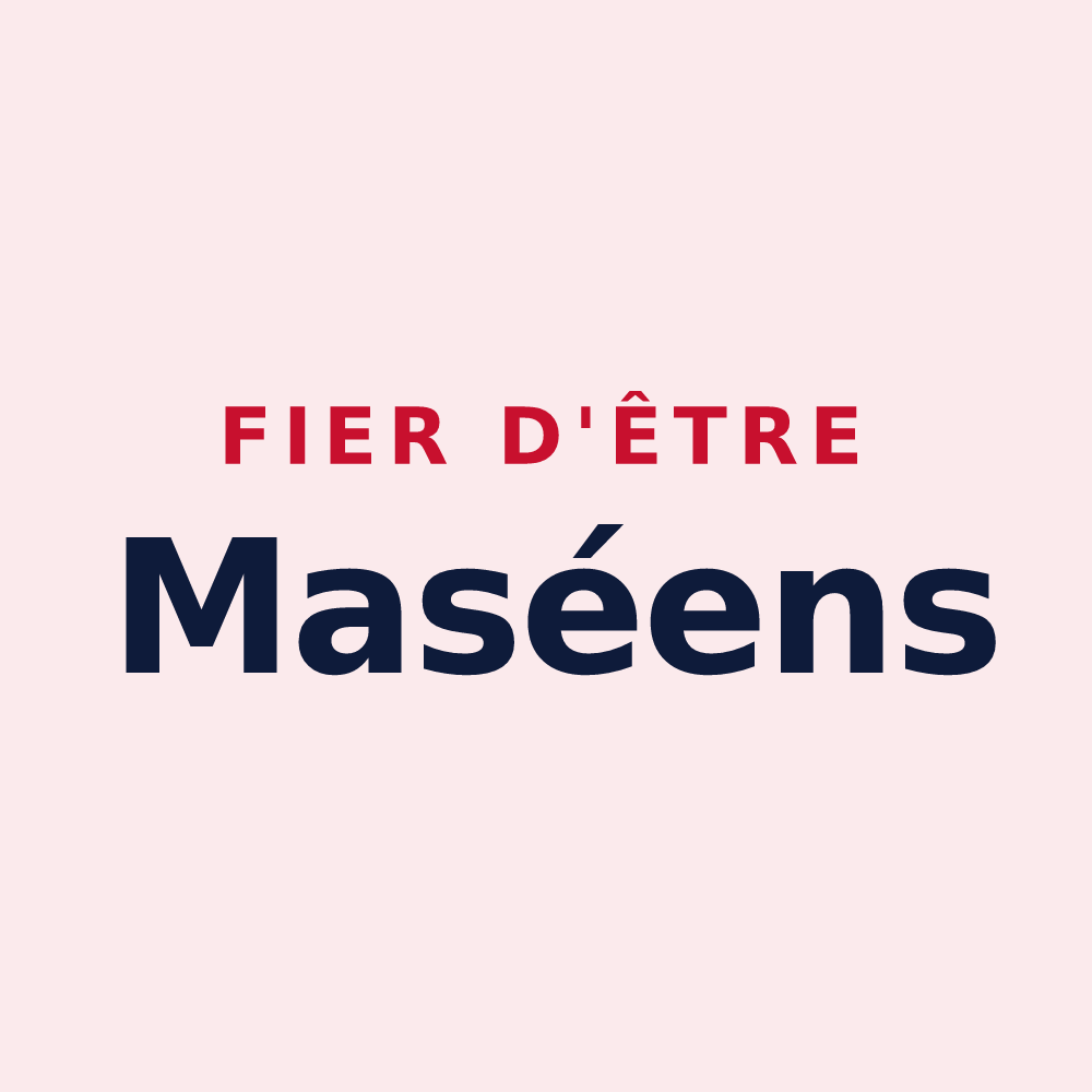 Magnet « Fier d'être Maséens » — design pour Mas-Grenier