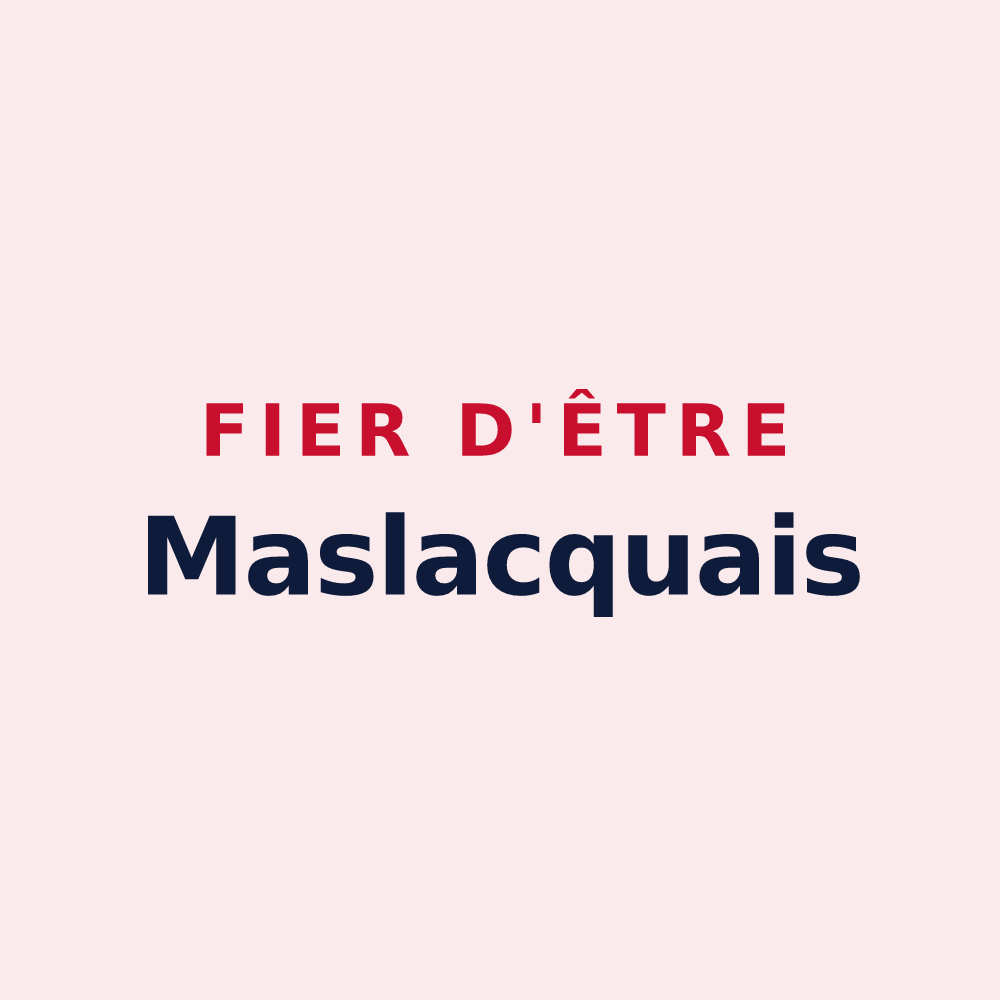 Magnet « Fier d'être Maslacquais » — design pour Maslacq