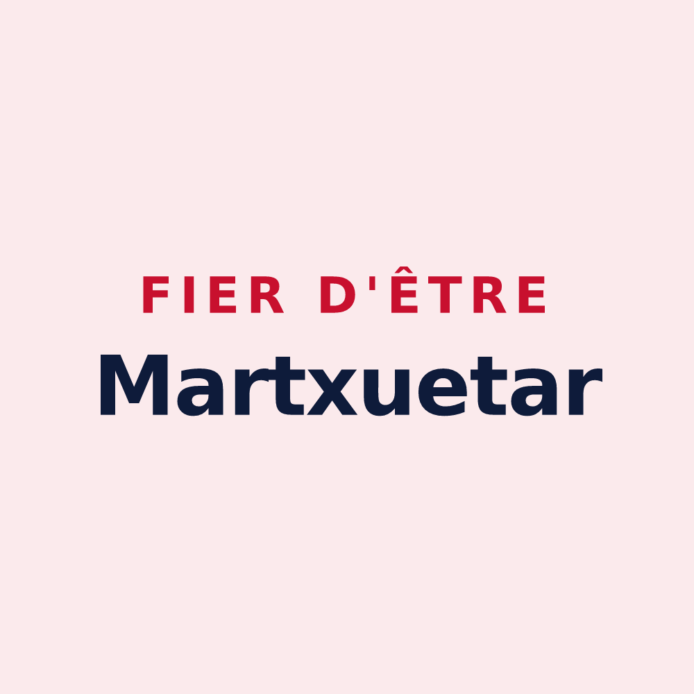 Magnet « Fier d'être Martxuetar » — design pour Masparraute