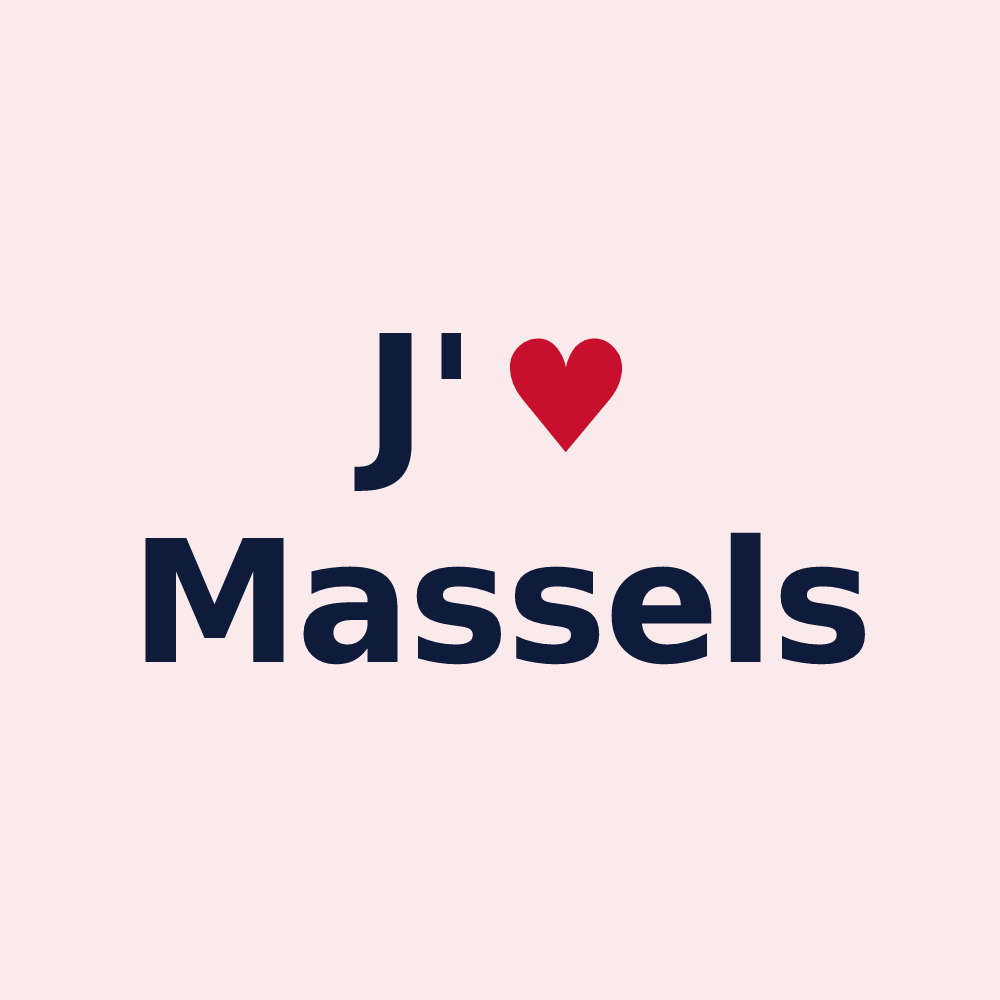 Magnet personnalisé Massels — design J'aime Massels