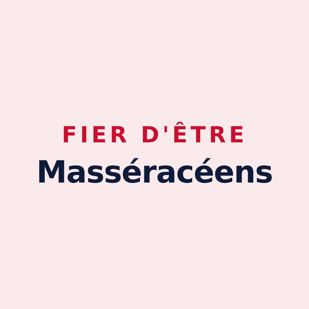 Magnet « Fier d'être Masséracéens » — design pour Massérac