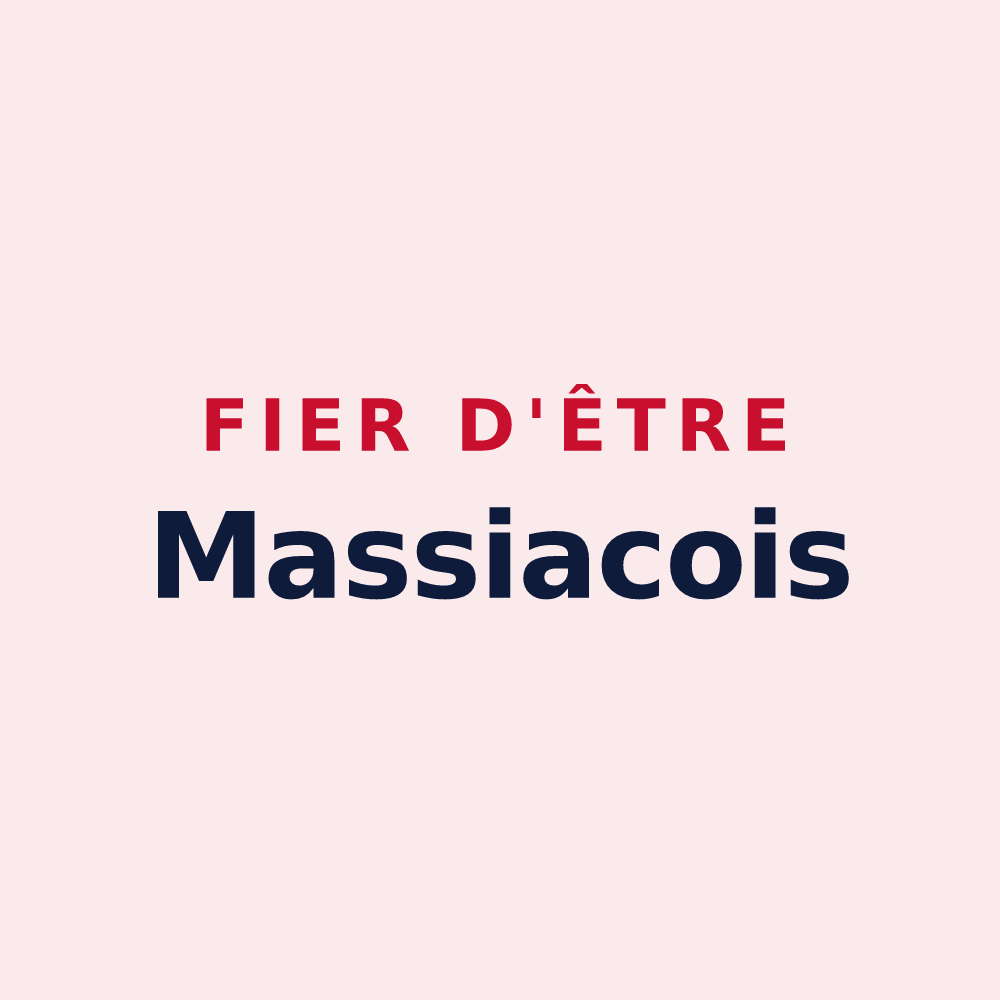 Magnet « Fier d'être Massiacois » — design pour Massiac