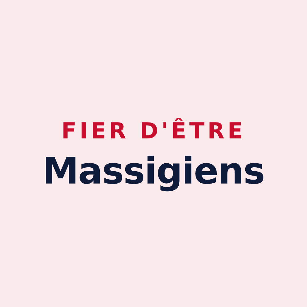 Magnet « Fier d'être Massigiens » — design pour Massiges