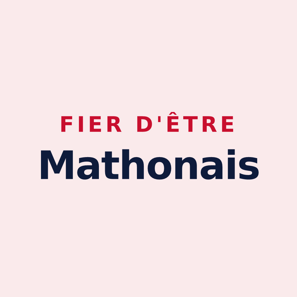 Magnet « Fier d'être Mathonais » — design pour Mathons
