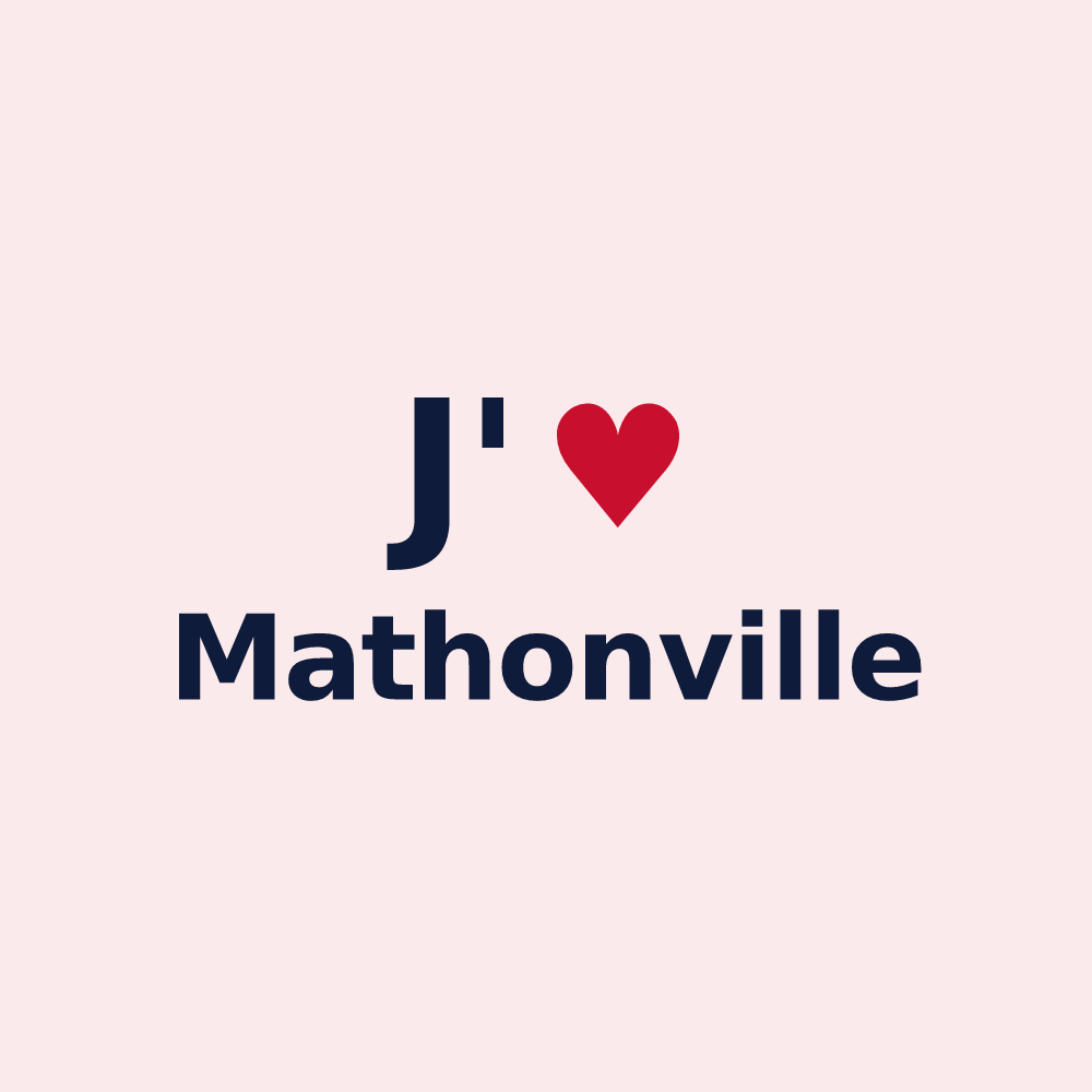 Magnet personnalisé Mathonville — design J'aime Mathonville