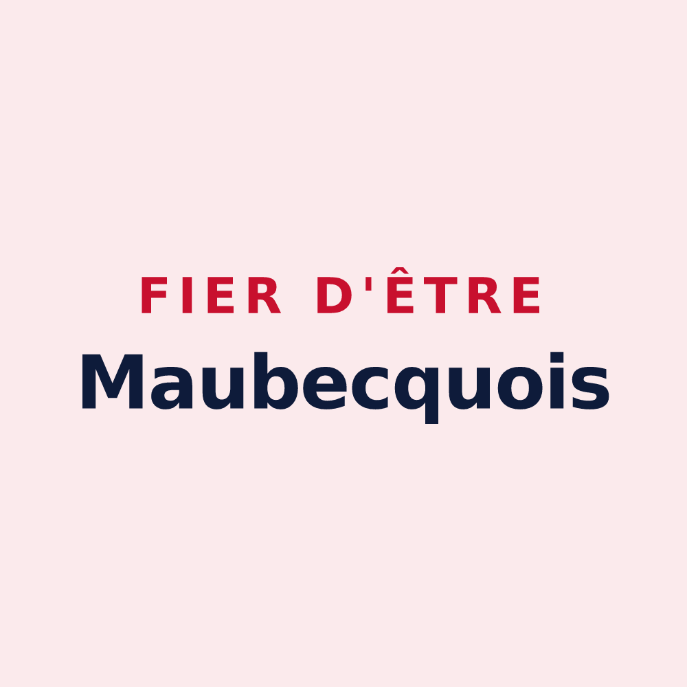 Magnet « Fier d'être Maubecquois » — design pour Maubec