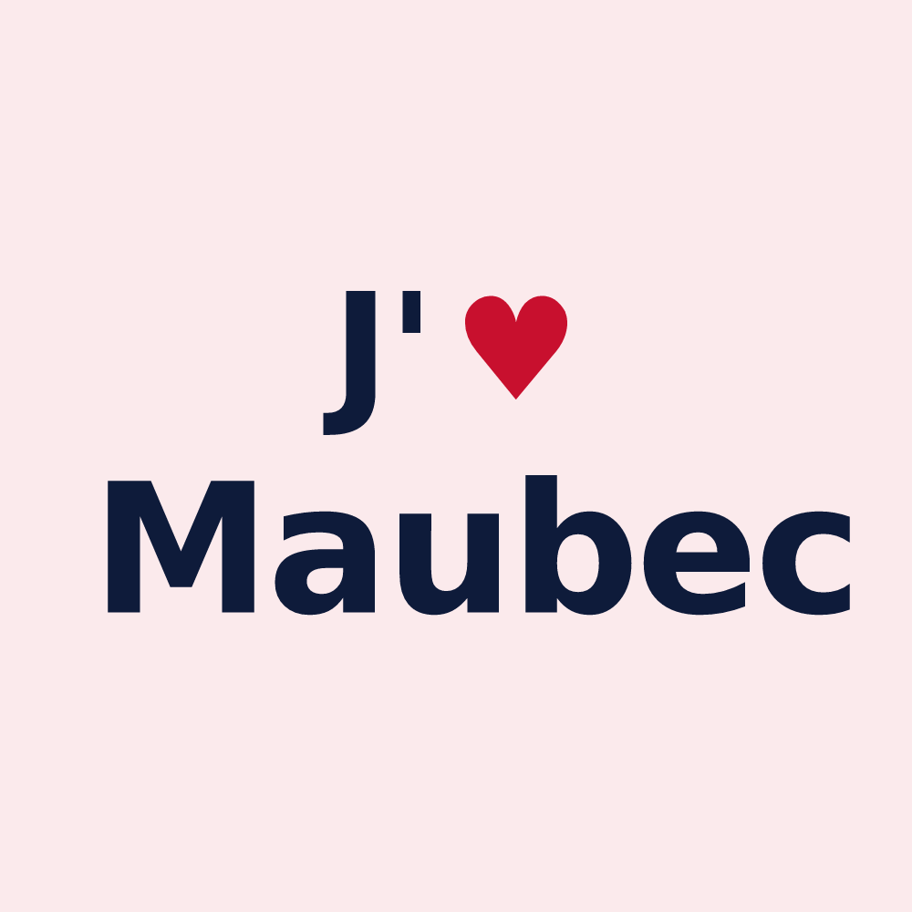 Magnet personnalisé Maubec — design J'aime Maubec