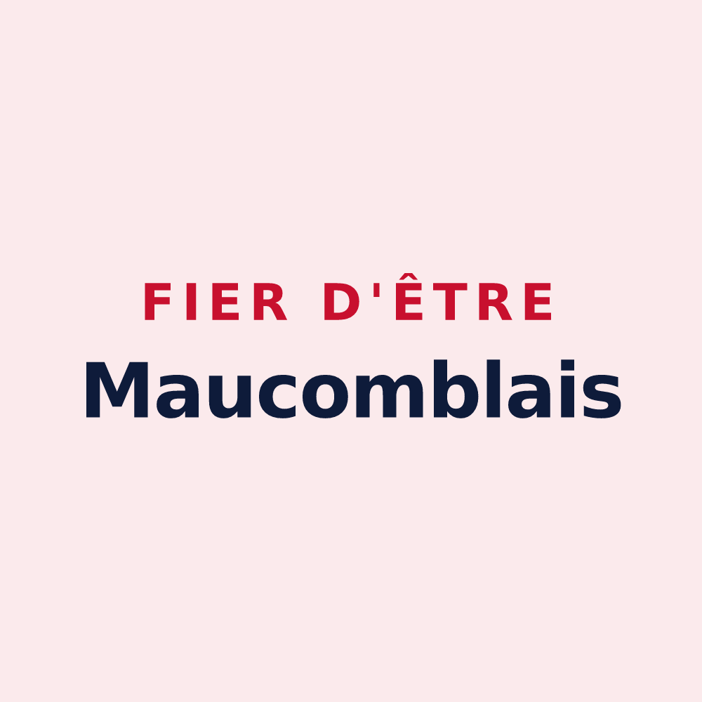 Magnet « Fier d'être Maucomblais » — design pour Maucomble