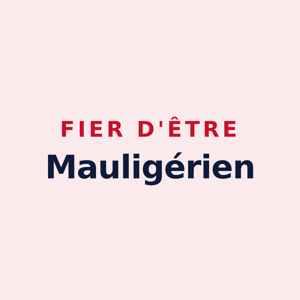 Magnet « Fier d'être Mauligérien » — design pour Mauges-sur-Loire