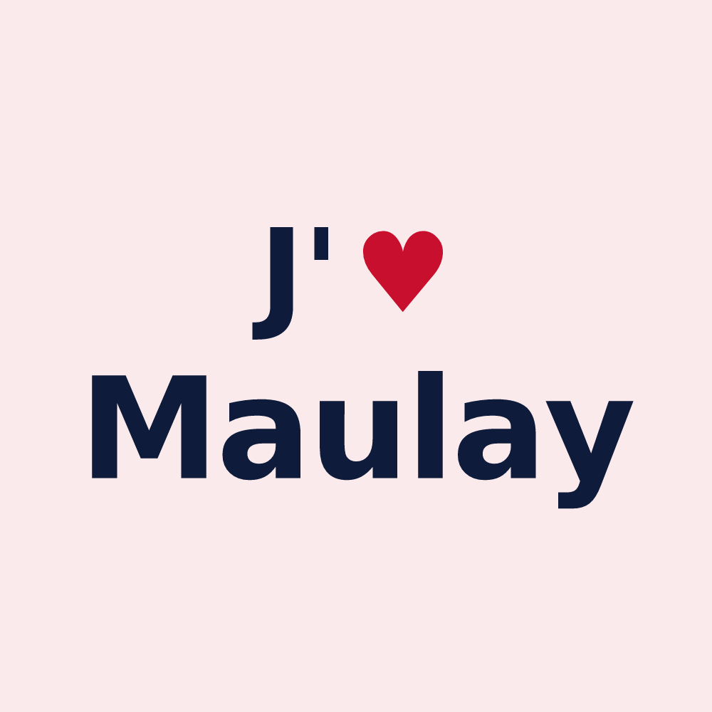 Magnet personnalisé Maulay — design J'aime Maulay