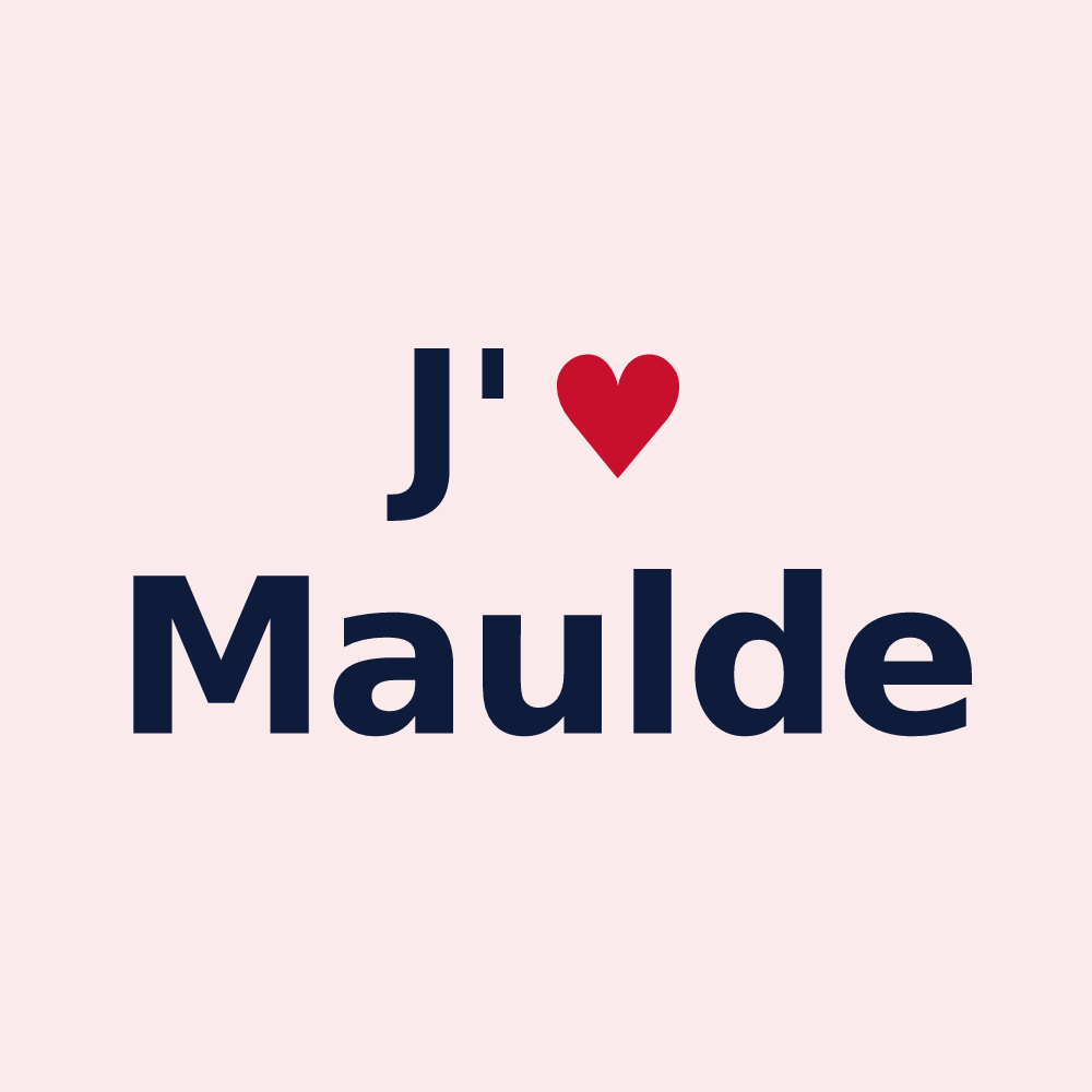 Magnet personnalisé Maulde — design J'aime Maulde