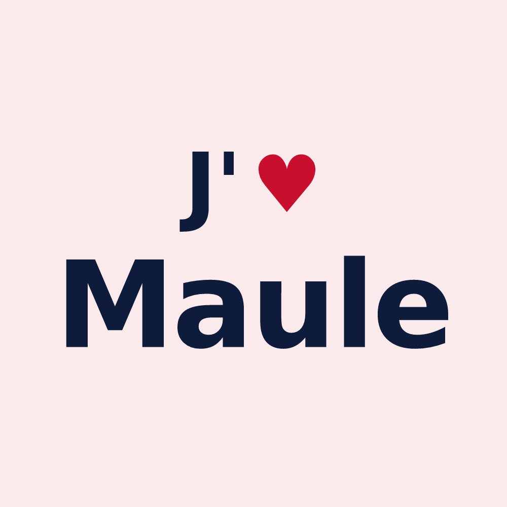Magnet personnalisé Maule — design J'aime Maule