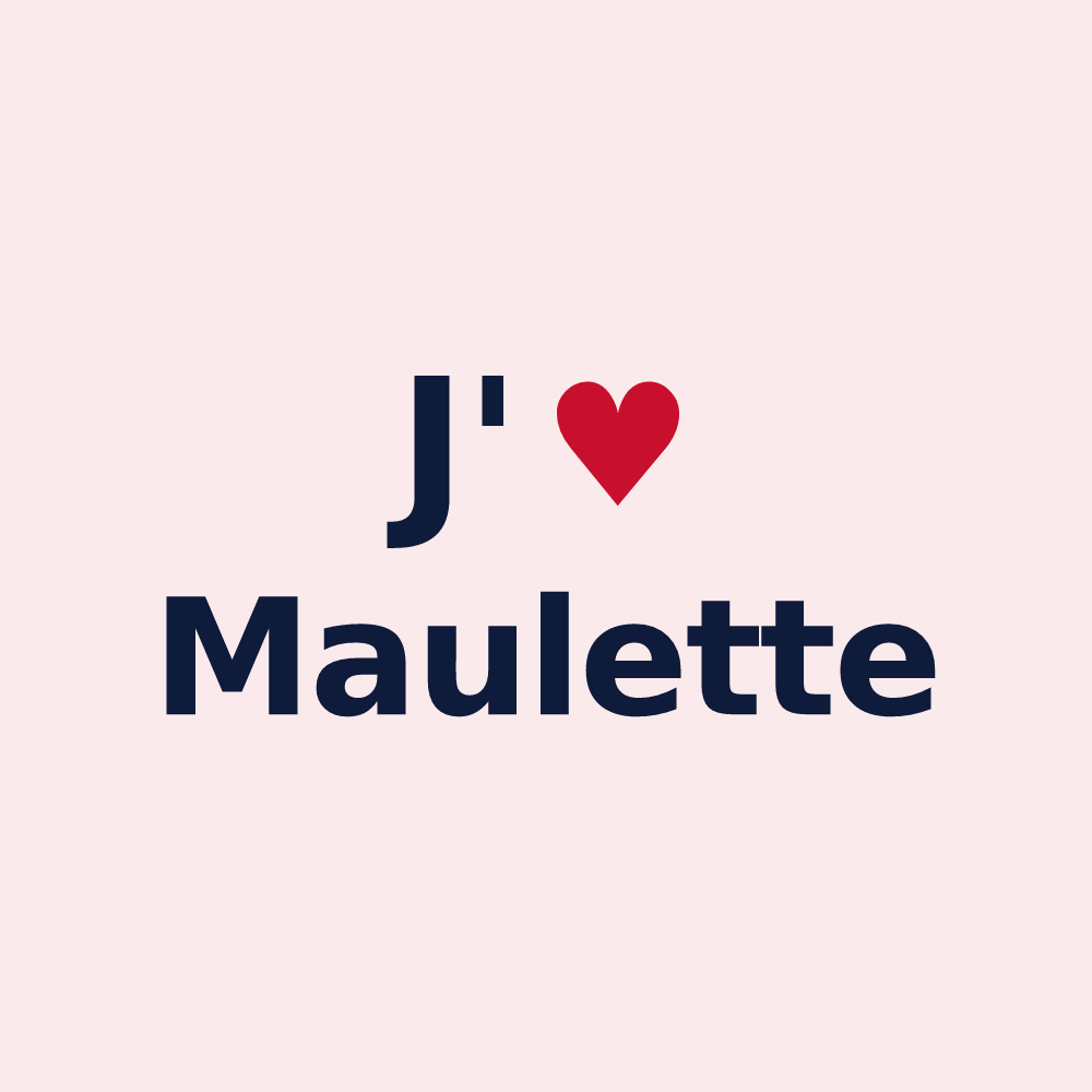Magnet personnalisé Maulette — design J'aime Maulette