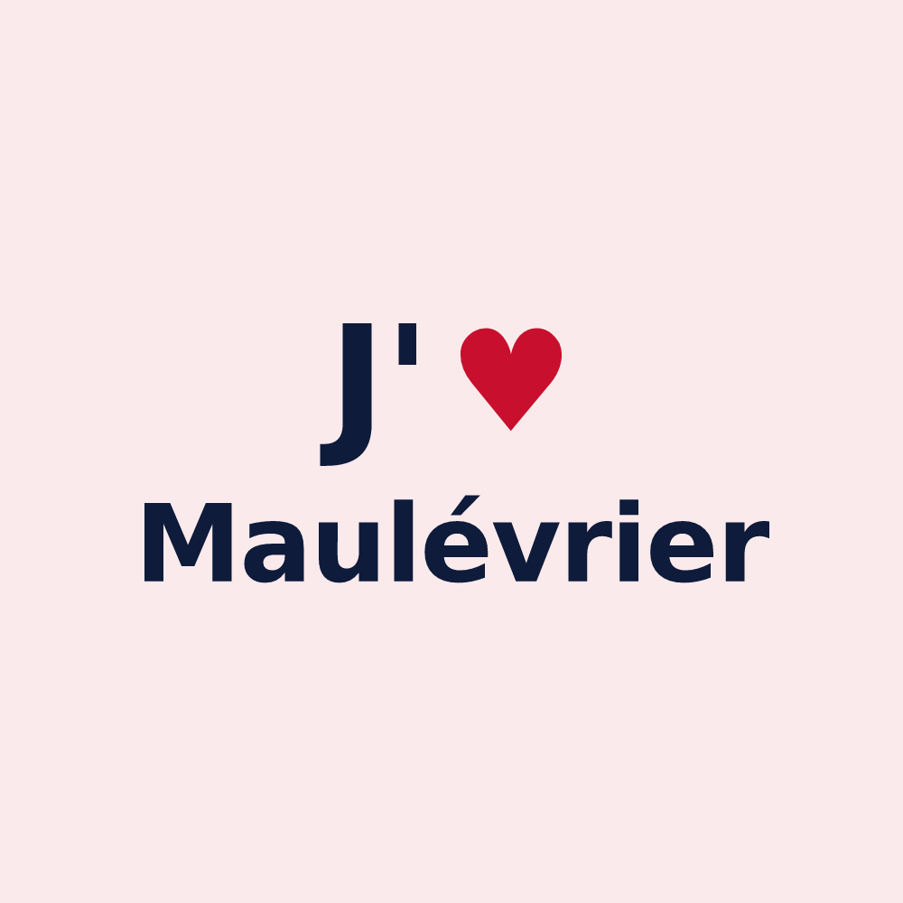 Magnet personnalisé Maulévrier — design J'aime Maulévrier