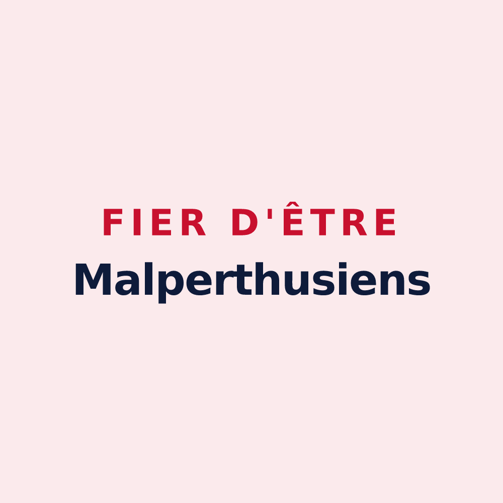Magnet « Fier d'être Malperthusiens » — design pour Mauperthuis