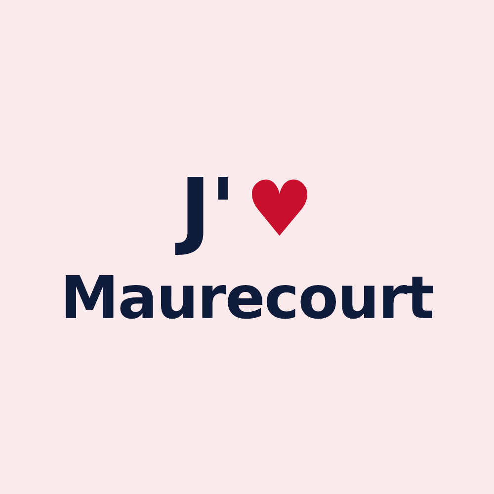 Magnet personnalisé Maurecourt — design J'aime Maurecourt