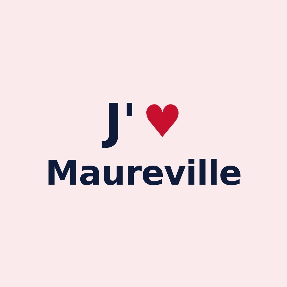 Magnet personnalisé Maureville — design J'aime Maureville