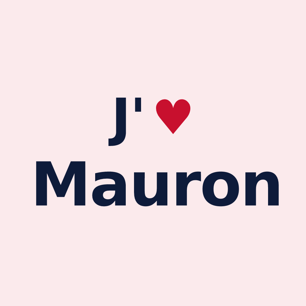 Magnet personnalisé Mauron — design J'aime Mauron
