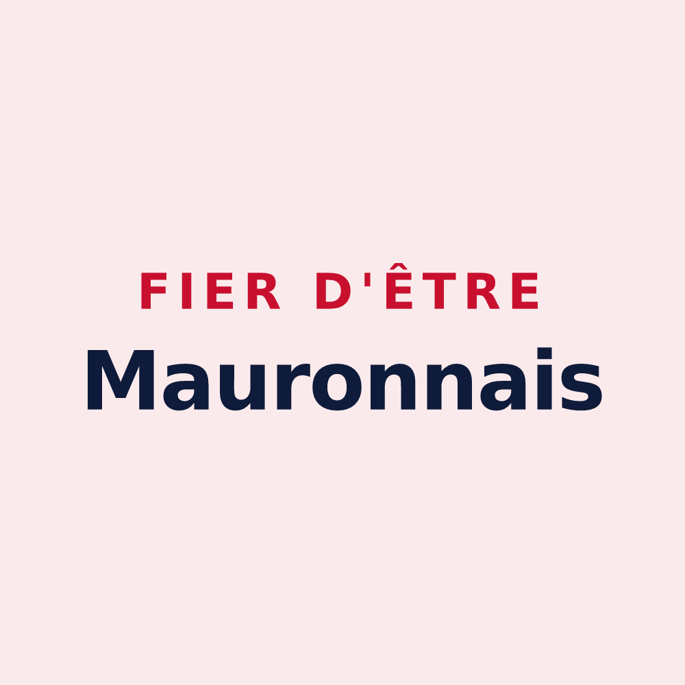 Magnet « Fier d'être Mauronnais » — design pour Mauron