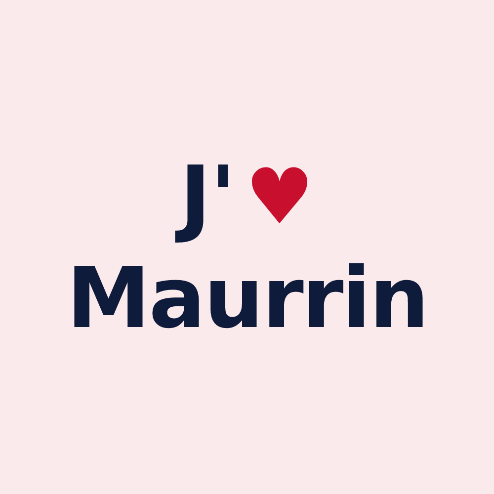 Magnet personnalisé Maurrin — design J'aime Maurrin