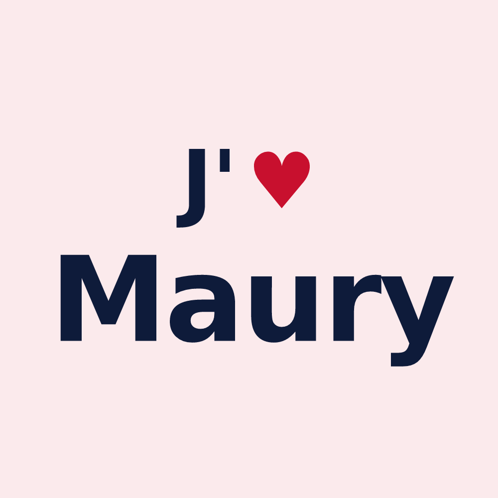 Magnet personnalisé Maury — design J'aime Maury