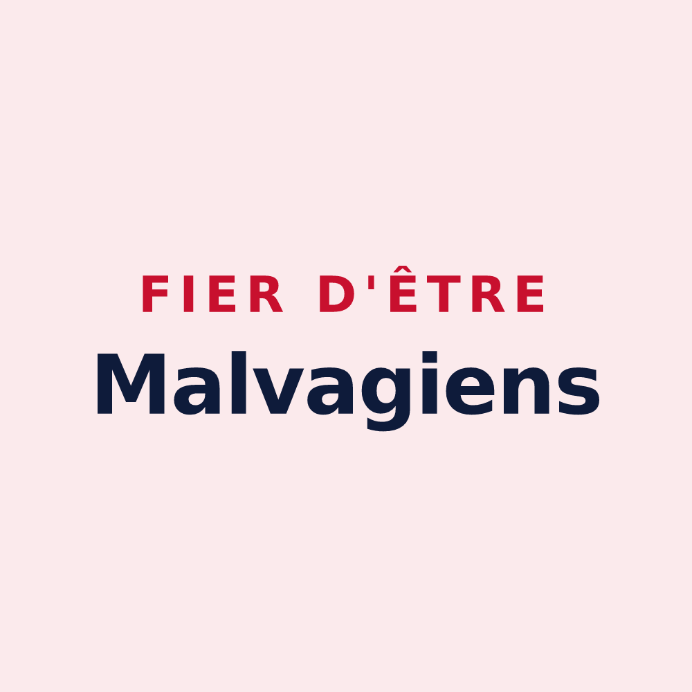 Magnet « Fier d'être Malvagiens » — design pour Mauvages
