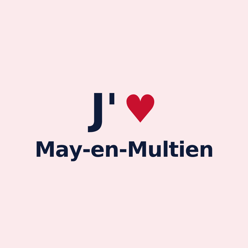Magnet personnalisé May-en-Multien — design J'aime May-en-Multien