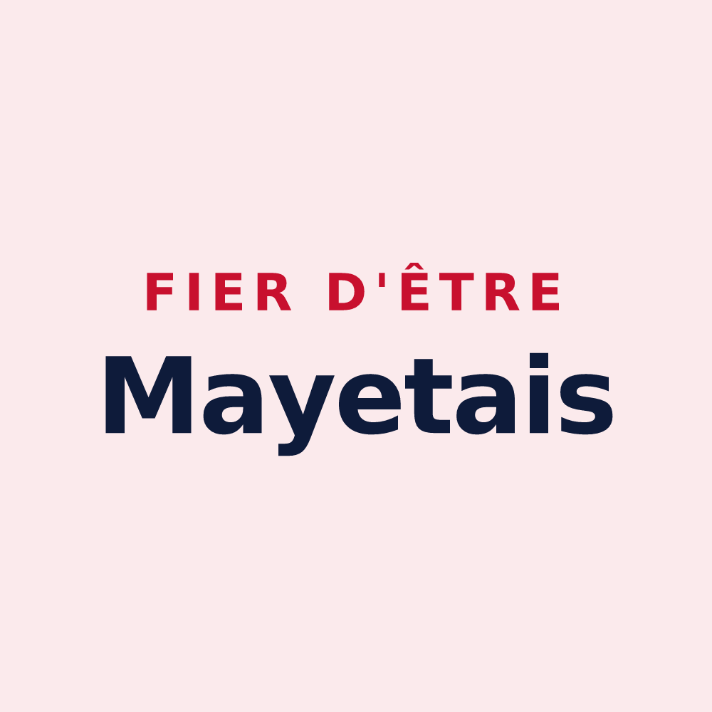 Magnet « Fier d'être Mayetais » — design pour Mayet