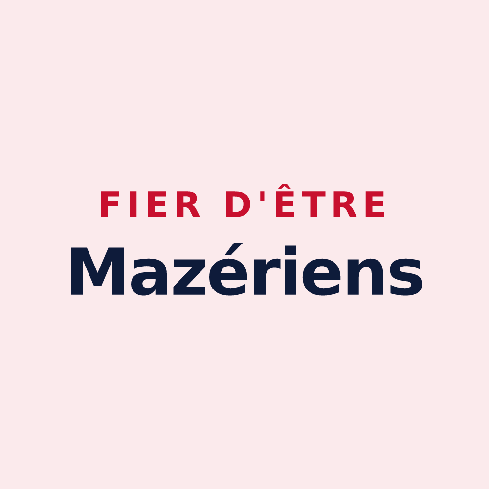 Magnet « Fier d'être Mazériens » — design pour Mazeray