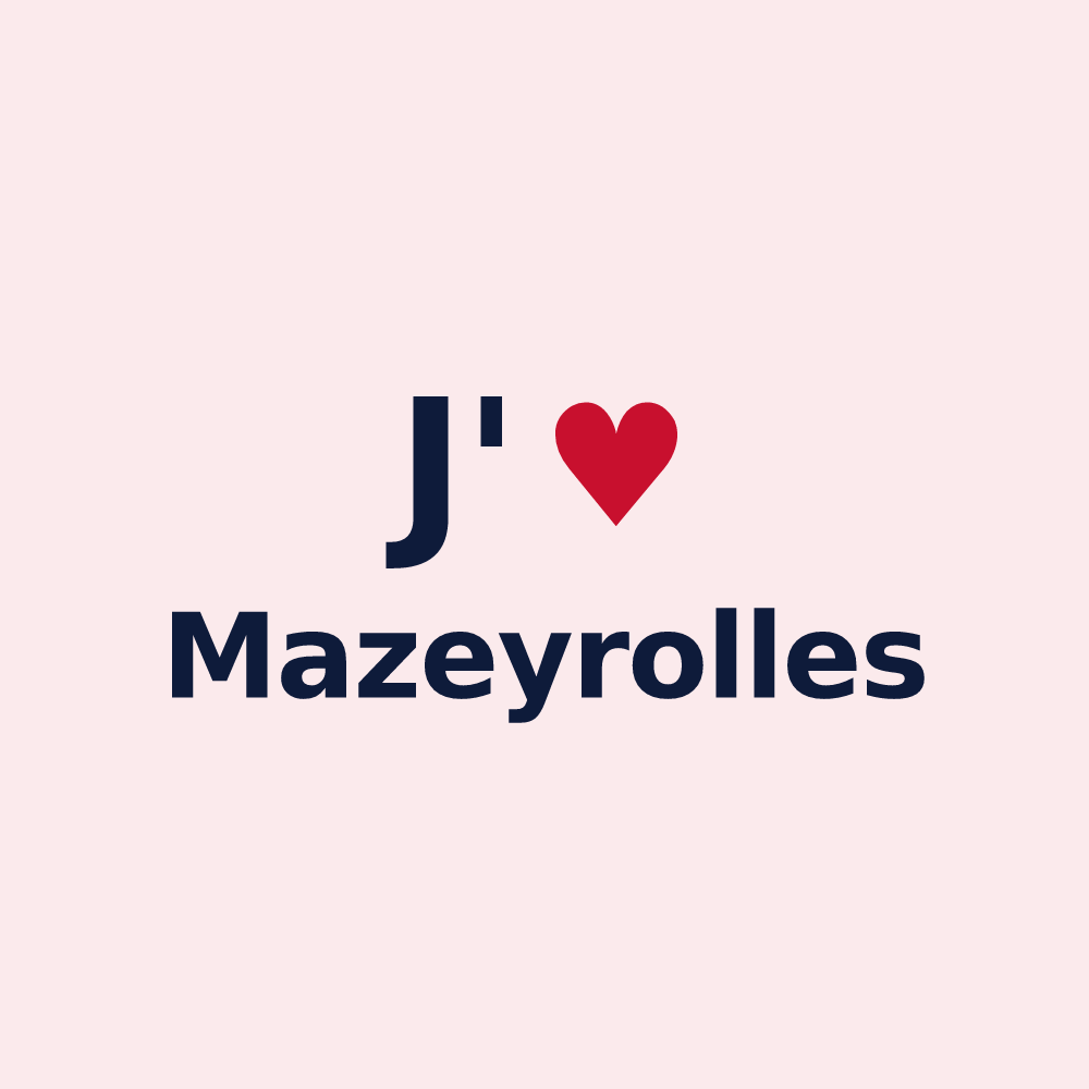 Magnet personnalisé Mazeyrolles — design J'aime Mazeyrolles