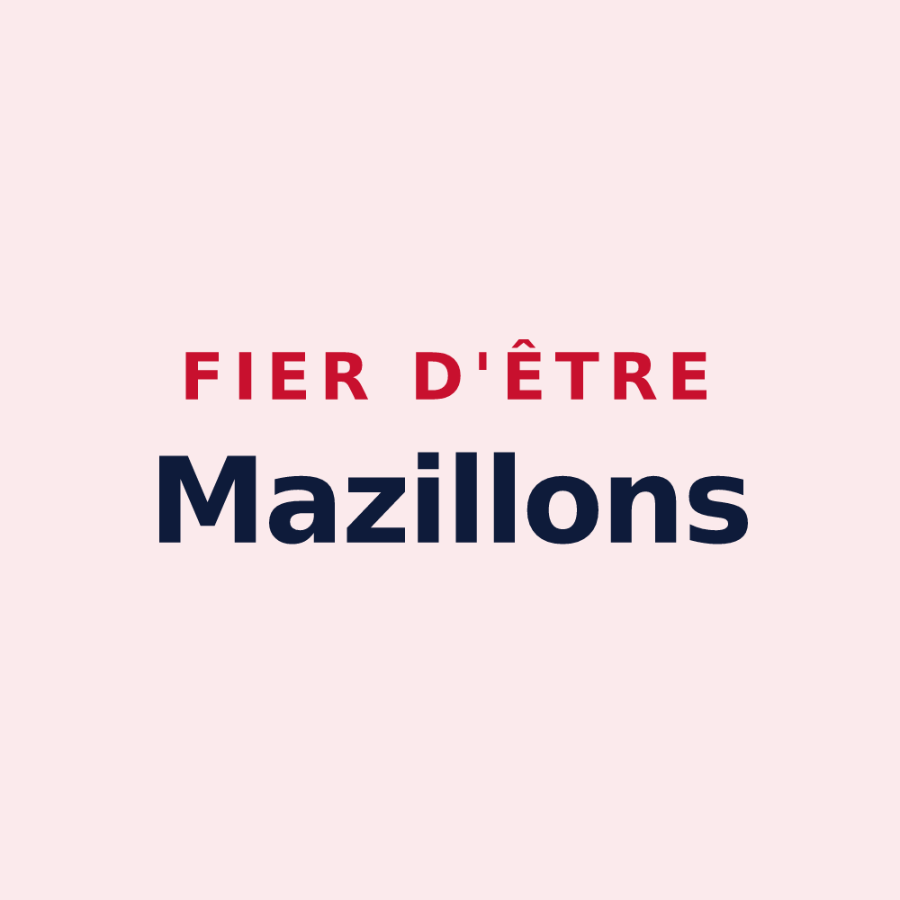 Magnet « Fier d'être Mazillons » — design pour Mazille