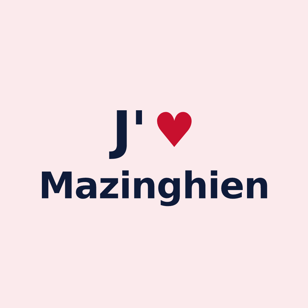 Magnet personnalisé Mazinghien — design J'aime Mazinghien