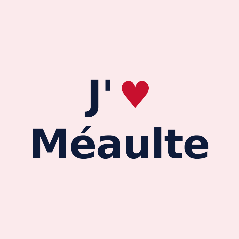 Magnet personnalisé Méaulte — design J'aime Méaulte