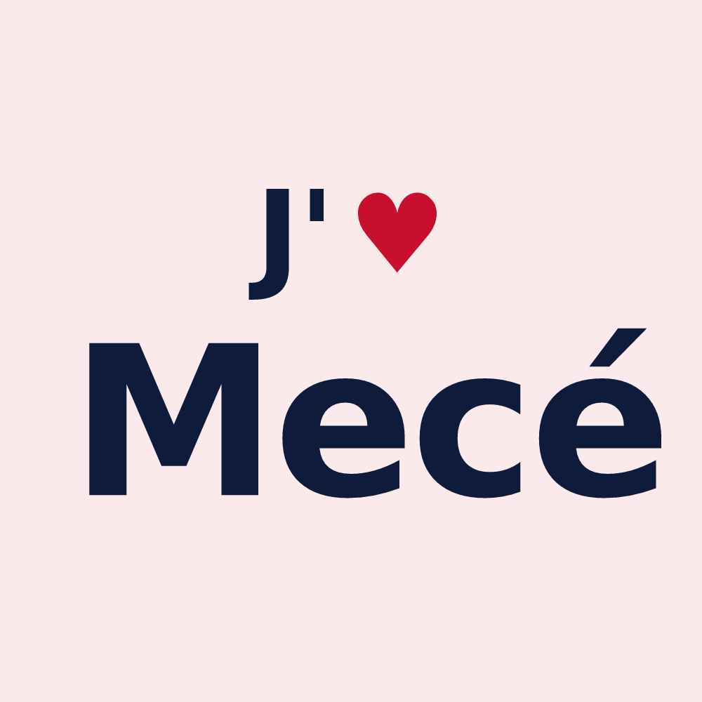 Magnet personnalisé Mecé — design J'aime Mecé