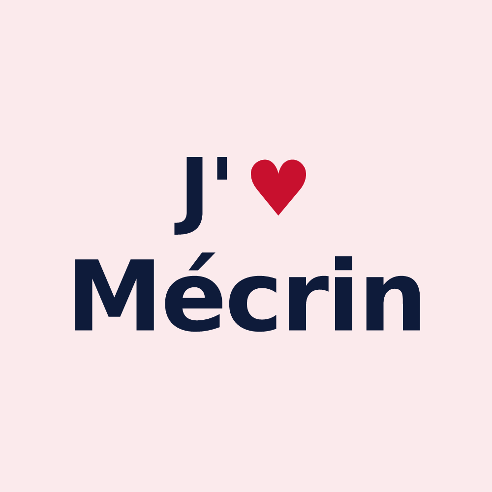 Magnet personnalisé Mécrin — design J'aime Mécrin