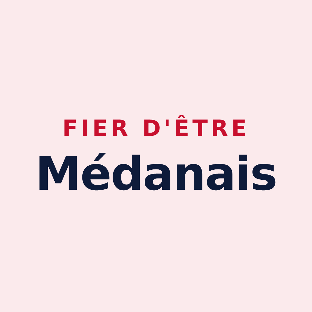 Magnet « Fier d'être Médanais » — design pour Médan