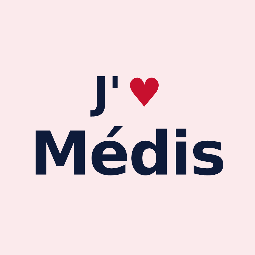 Magnet personnalisé Médis — design J'aime Médis