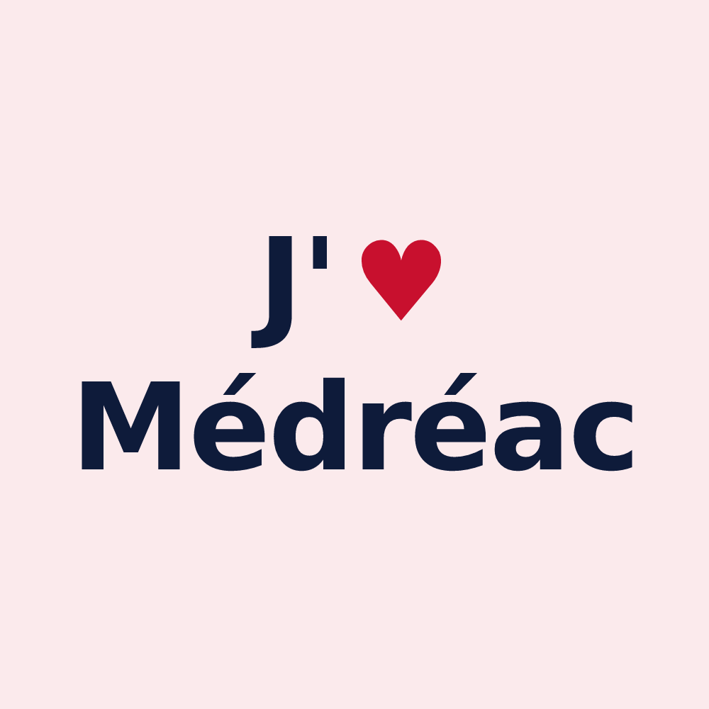 Magnet personnalisé Médréac — design J'aime Médréac