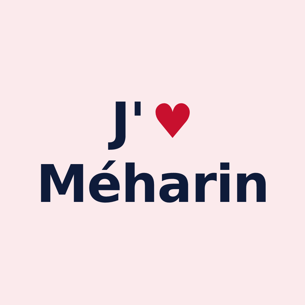 Magnet personnalisé Méharin — design J'aime Méharin