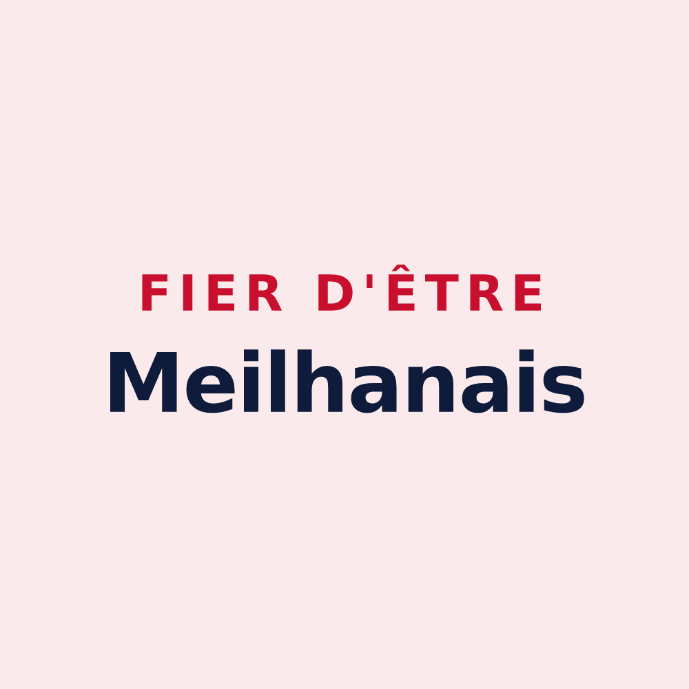 Magnet « Fier d'être Meilhanais » — design pour Meilhan-sur-Garonne