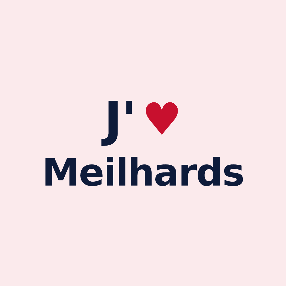 Magnet personnalisé Meilhards — design J'aime Meilhards