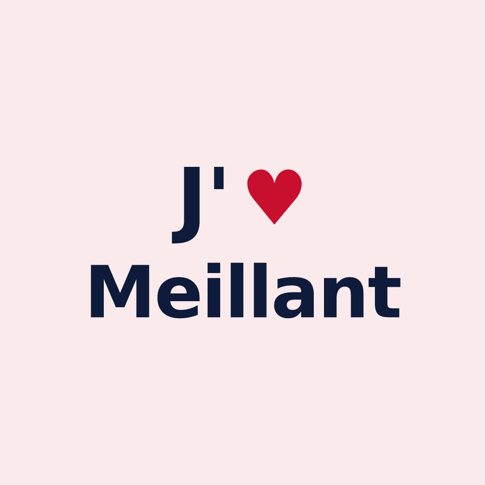 Magnet personnalisé Meillant — design J'aime Meillant