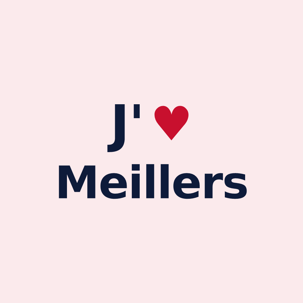 Magnet personnalisé Meillers — design J'aime Meillers